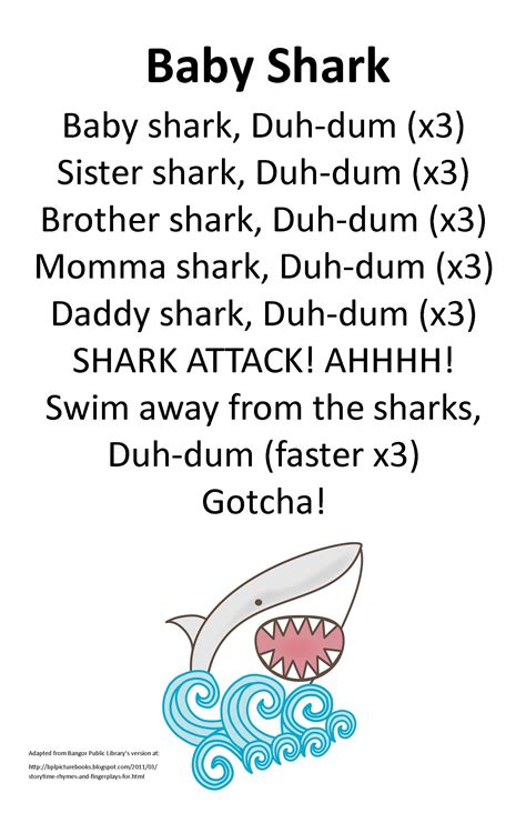 baby shark lyrics song|baby shark poem lyrics.